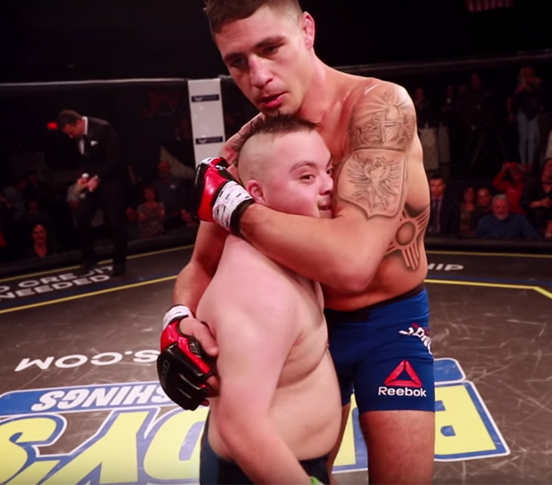 Un veterano de la UFC hizo que el sueño de este luchador con síndrome de Down se hiciera realidad