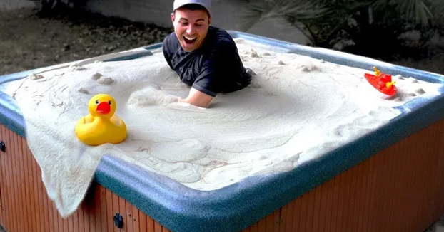 Cómo hacer una piscina de arena