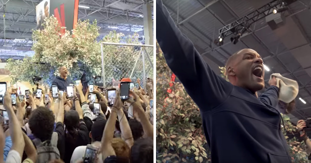 Will Smith es el orco: Este es el momento en el que se quita la máscara en mitad de la Comic Con de Sao Paulo