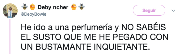 He ido a una perfumería y no sabéis el susto que me he pegado con un Bustamante inquietante