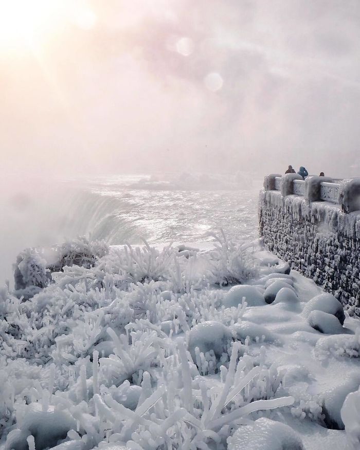 Las cataratas del Niágara congeladas