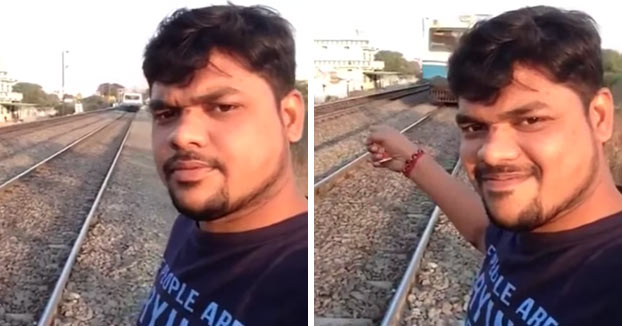 Es arrollado por un tren cuando intentaba hacerse un selfie con él