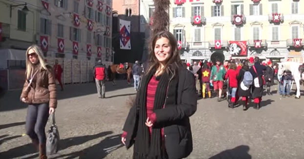 Silvia nos enseña el carnaval de Ivrea y la tradicional Batalla de las Naranjas