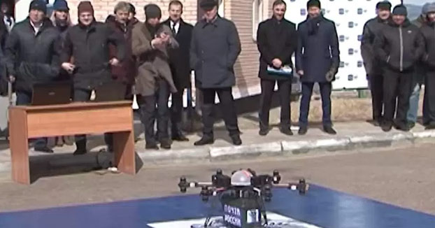 Así fue el vuelo inaugural del primer dron del servicio postal ruso