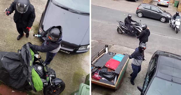 Graba desde la ventana cómo le intentan robar la moto por tercera vez en una semana