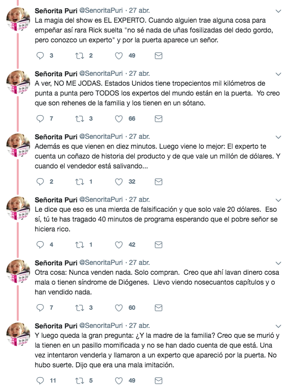 ''Hoy quiero hablaros de uno de esos realities absurdos que enganchan cosa fina''