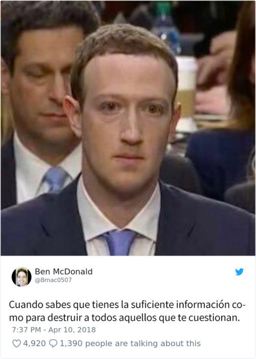 Los mejores memes sobre la comparecendia de Mark Zuckerberg en el Senado