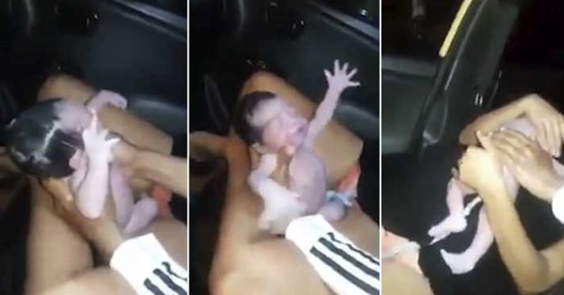 Una mujer da a luz a su bebé en un taxi en Colombia [Vídeo]