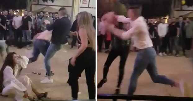 Pelea entre varios jóvenes en la Feria de Jerez