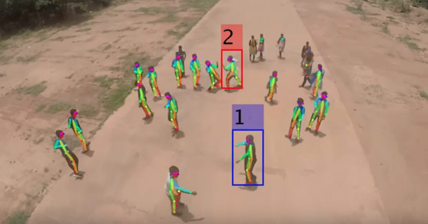 Sistema de vigilancia de drones en tiempo real para identificar a individuos violentos