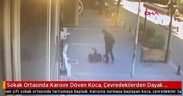 Un hombre tumba de un cabezazo a otro que estaba golpeando a su mujer en Estambul