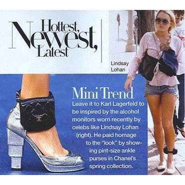Recordemos cuando la policía le puso una pulsera de seguimiento de alcohol a Lindsay Lohan y Chanel decidió convertir esto en un momento para la moda