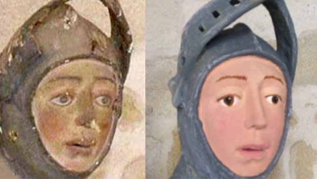 Ya hay nuevo Ecce Homo: La restauración del San Jorge de Estella que enfurece a los expertos