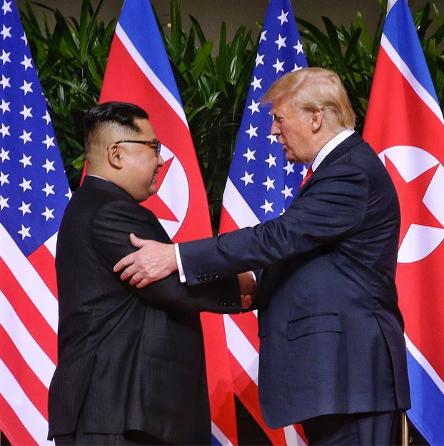 Histórico: Así fue el saludo entre Donald Trump y Kim Jong-un en Singapur