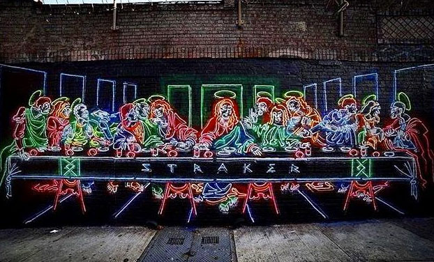 Este artista hace graffitis que parecen neones