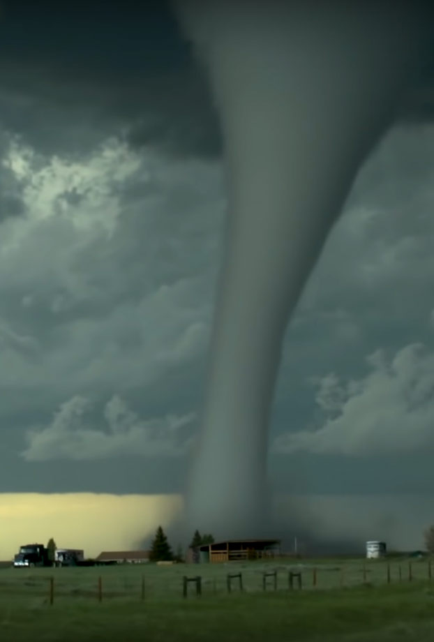 Impresionante: Graban desde su coche la formación de un tornado en Wyoming