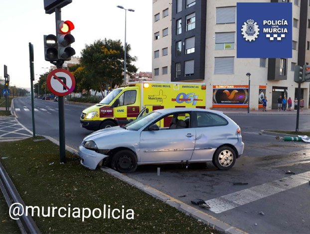 Se estrella con su coche en Murcia y se pone a hacer flexiones para intentar no dar positivo