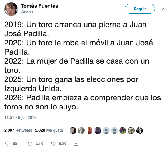 Los mejores memes y chistes sobre la cogida de Padilla en la que un toro le arrancó parte del cuero cabelludo