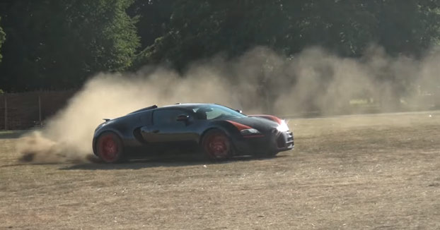 Haciendo rally con un Bugatti Veyron