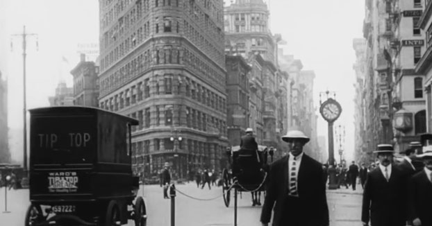 Vídeo de la vida diaria en Nueva York en el año 1911