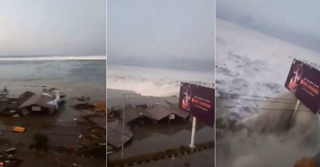 Tsunami en Donggala, Indonesia tras un terremoto de magnitud 7,5