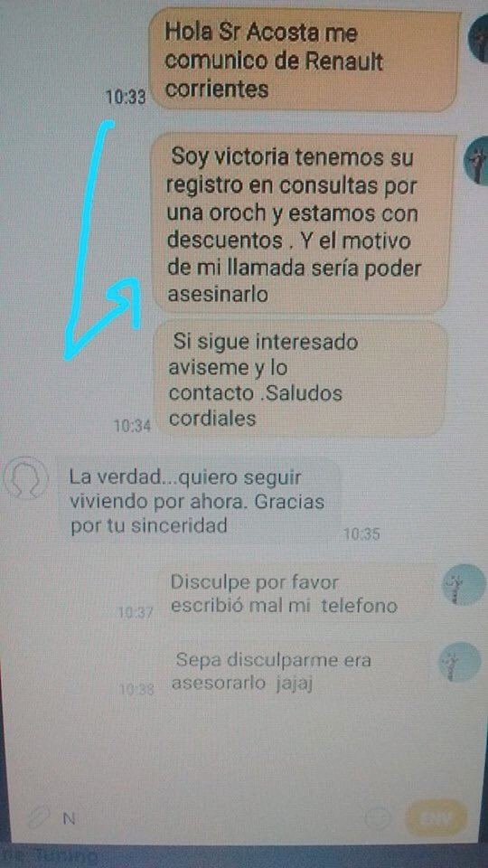 Una vendedora con argumentos contundentes...