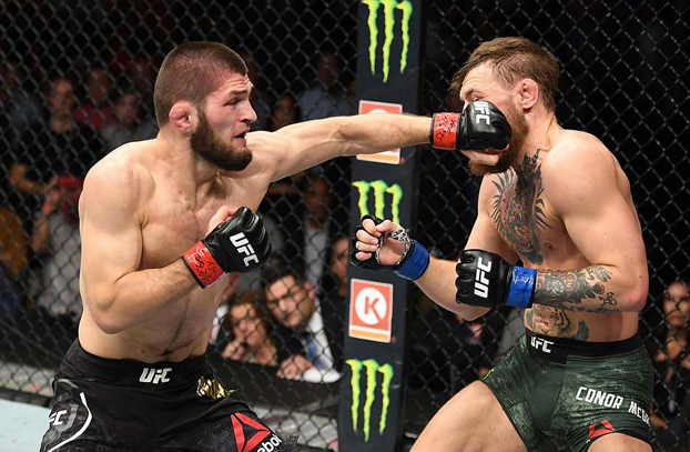 Khabib desata una batalla campal después de vencer a McGregor en el UFC 229. Vídeo del incidente