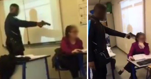 Dos menores, detenidos en Francia por amenazar con una pistola a su profesora [Vídeo]