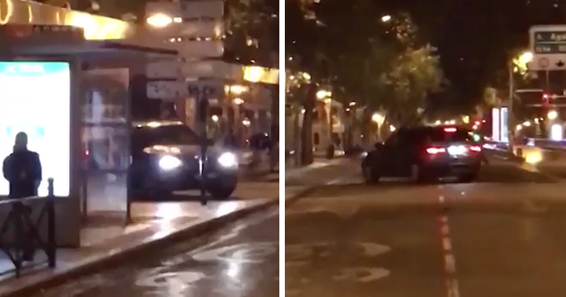 La Policía busca al conductor de un BMW que intentó atropellar a un hombre en la calle Princesa de Madrid