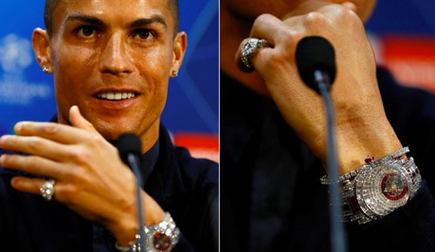 Reloj dos millones de euros de Cristiano Ronaldo