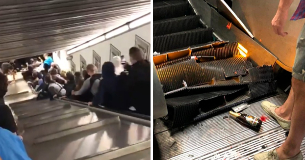 Más de 20 heridos al colapsar una escalera mecánica en el metro de Roma