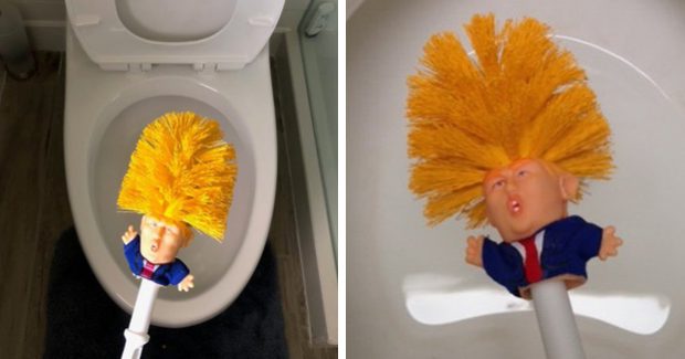 Alguien ha empezado a vender escobillas de baño de Donald Trump
