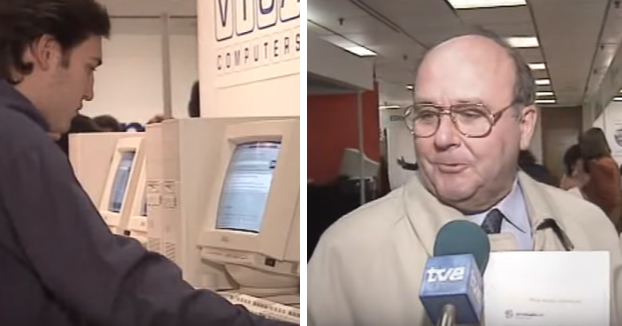 Imágenes del primer congreso de usuarios de Internet en España, año 1996