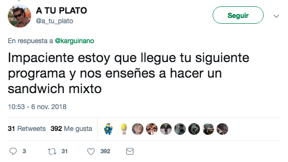 Cachondeo en Twitter con la última receta de Karlos Arguiñano