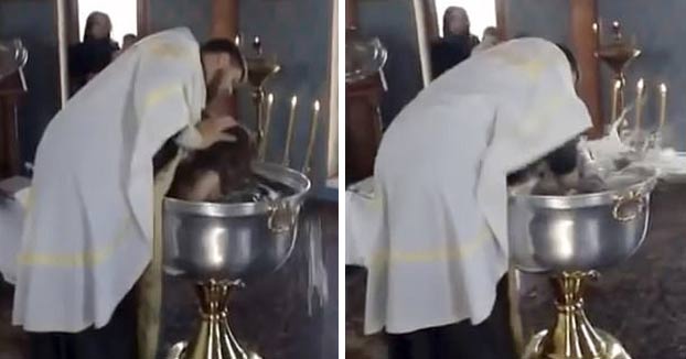 Polémico bautismo a una niña de dos años: El sacerdote quería sacarle a Satanás