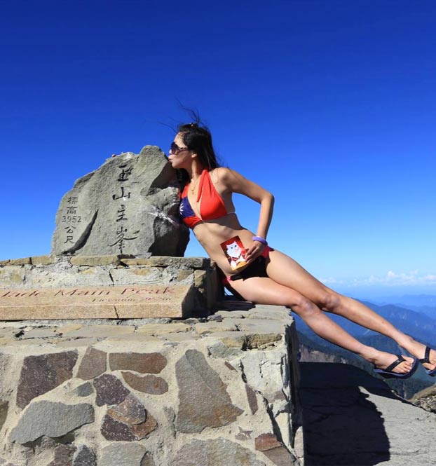 Una mujer, conocida como ''la montañera del bikini'', muere congelada al intentar escalar el pico más alto de Taiwán