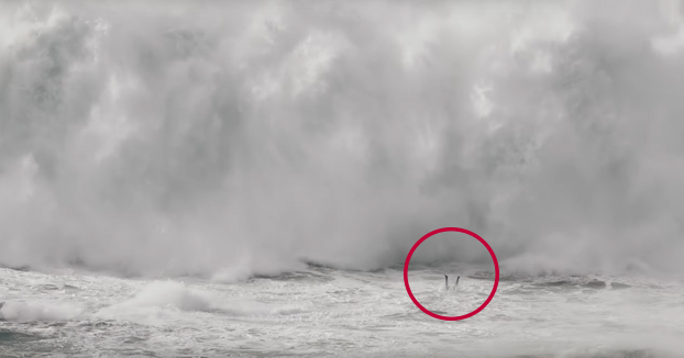 El corazón en un puño viendo este vídeo: El dramático rescate de Thiago Jacaré entre las olas gigantes de Nazaré