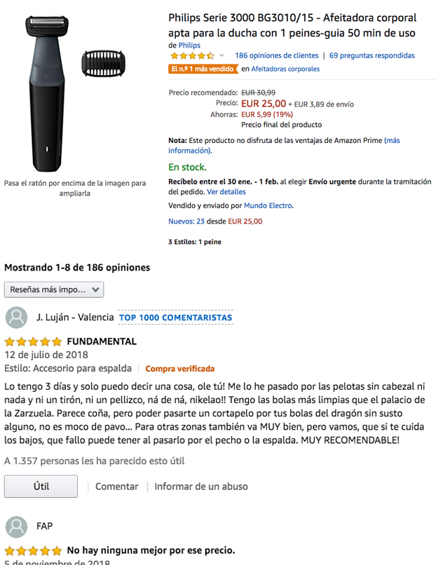 La mejor reseña de un producto que vas a leer hoy