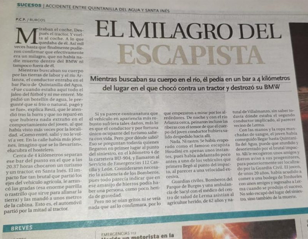 El milagro del escapista en Burgos