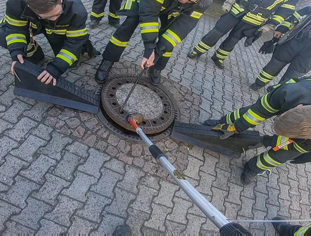 Los bomberos rescatan a una rata con sobrepeso atrapada en una alcantarilla