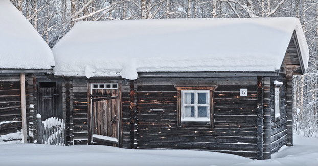 Así está en la actualidad una cabaña tradicional finlandesa construida en 1988