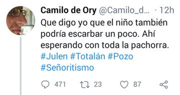La Diputación de Málaga iniciará acciones contra el poeta que se ríe de Julen con tuits de mal gusto
