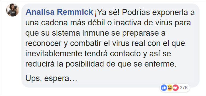 Una madre anti-vacunas pregunta como proteger del sarampión a su hija no vacunada, Internet responde