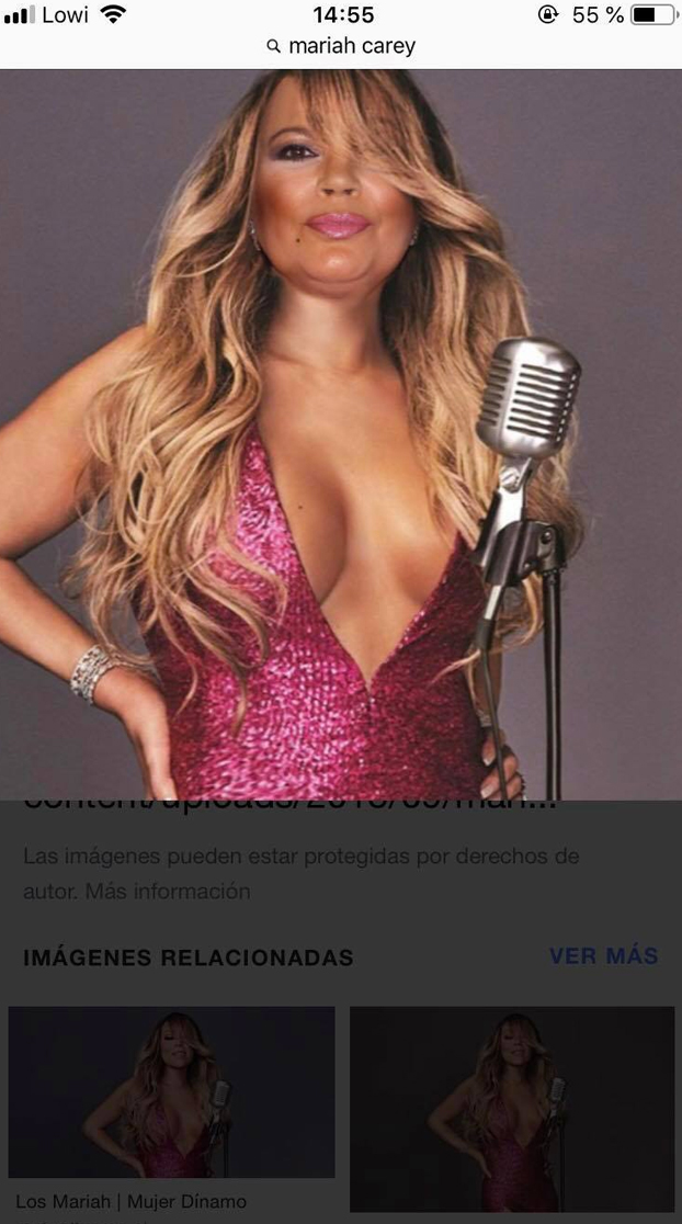 Mariah Carey cara de Terelu