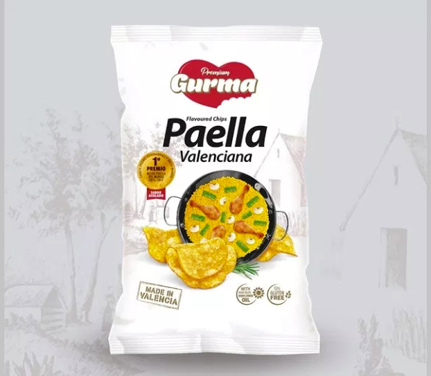 Una empresa valenciana lanza al mercado unas patatas fritas con sabor a Paella Valenciana