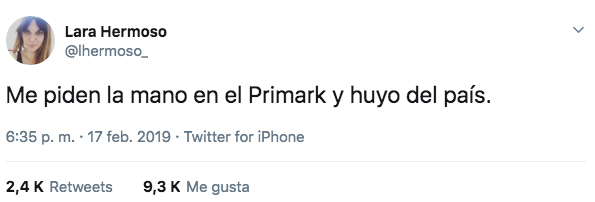 Cachondeo en las redes por una pedida de mano en el Primark de Gran Vía, en Madrid