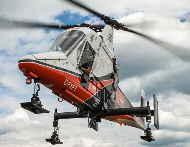 Kaman K-MAX, un helicóptero con rotores entrelazados