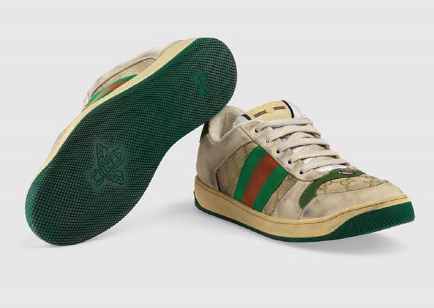 Gucci lanza unas deportivas que dan la impresión de estar sucias y usadas por 690 euros