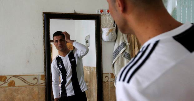 Biwar Abdullah, el doble iraquí de Cristiano Ronaldo