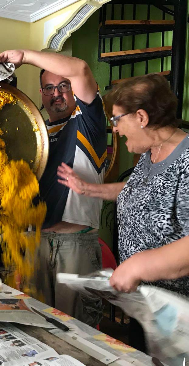 La pasión de doña Charito, óleo sobre lienzo